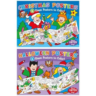 C0187* Christmas Posters to Colour