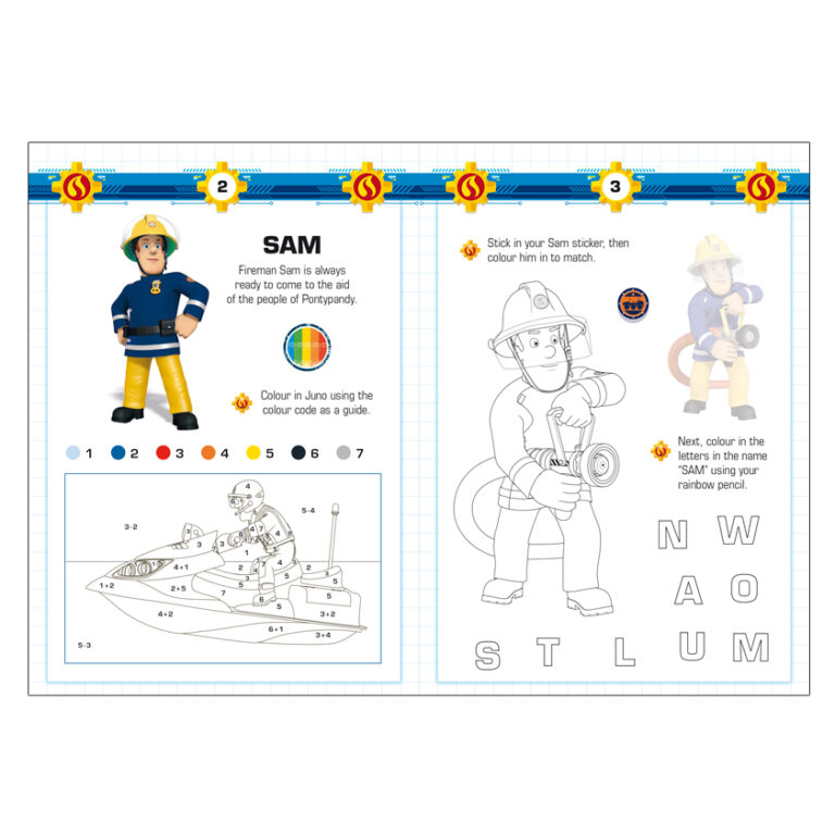 S0224 * Learn in Colour with Fireman Sam™ Catalog Caramel