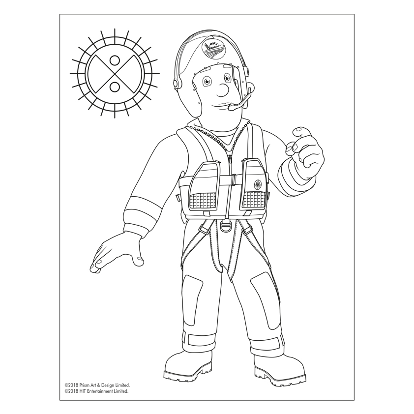Drawing 20 from Fireman Sam coloring page