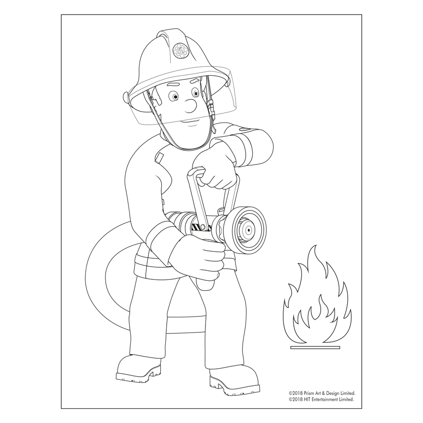 Fireman Sam 3 Coloring Page for Kids  Free Fireman Sam Printable Coloring  Pages Online for Kids  ColoringPages101com  Coloring Pages for Kids